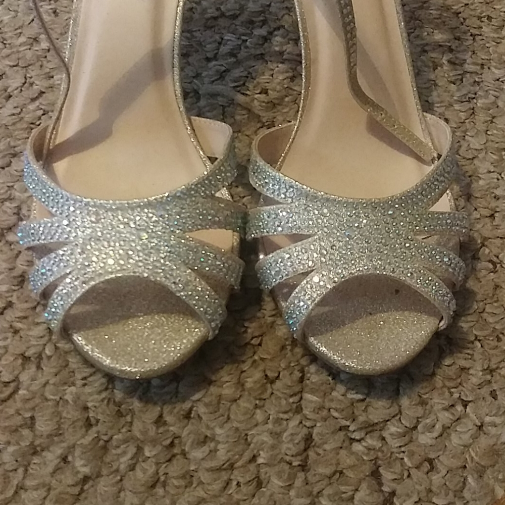 Gold Rhinestone Heels - Picture 5 of 5